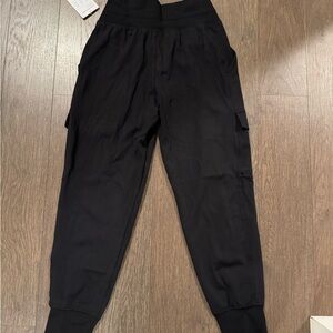 Chic Black Cargo Joggers